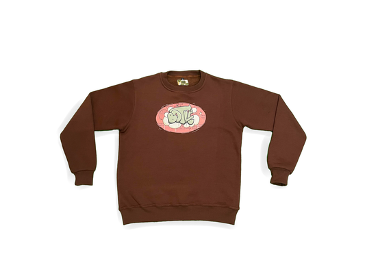 Botle Throwup Relaxed Fit Sweatshirt - Brown