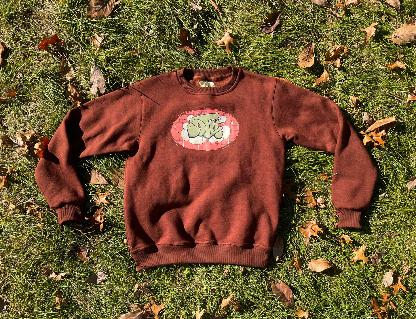 Botle Throwup Relaxed Fit Sweatshirt - Brown